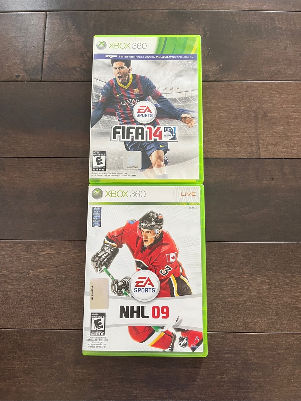 FIFA 14 & NHL 09 Xbox 360 Games